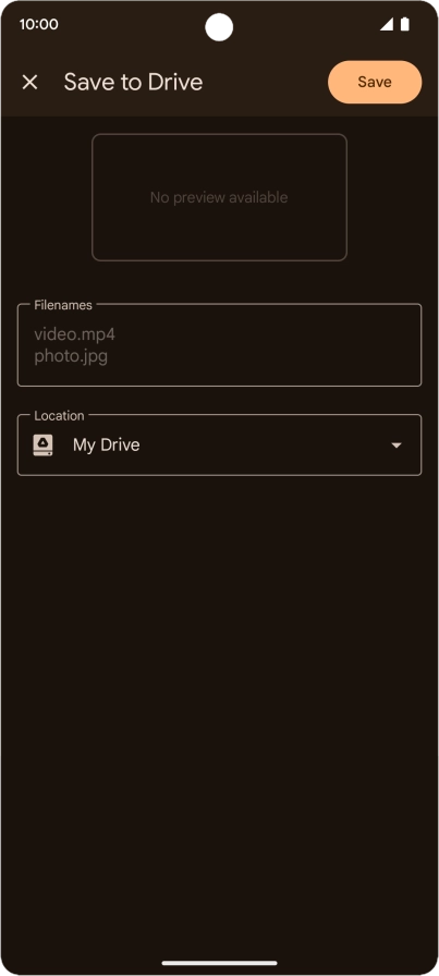 Press the field below 