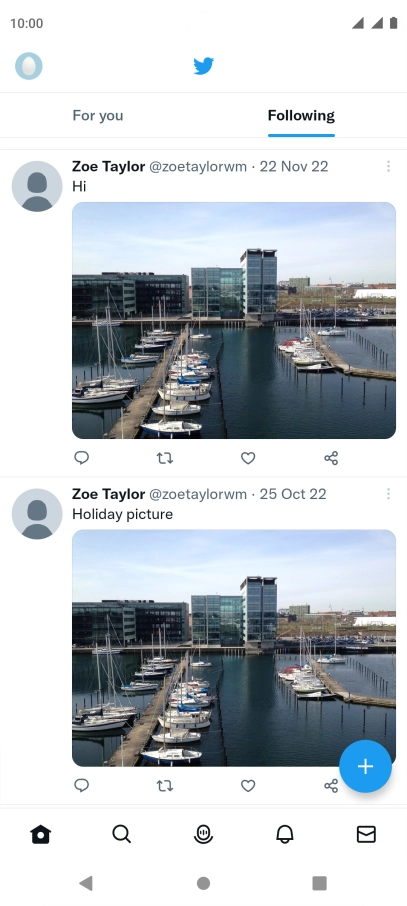 Press the add icon. Press the add icon.