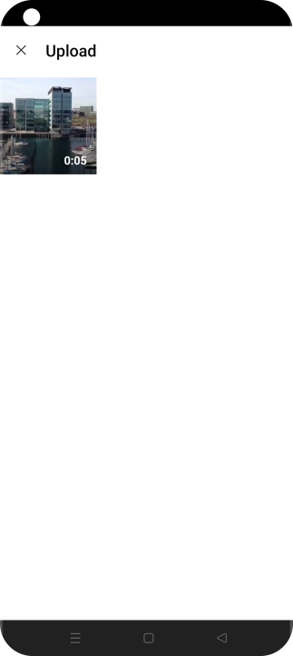 Press the required video clip. Press the required video clip.