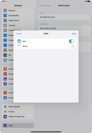 Press Save. Your email account has now been set up. To select more settings for incoming and outgoing server, proceed with the following steps.