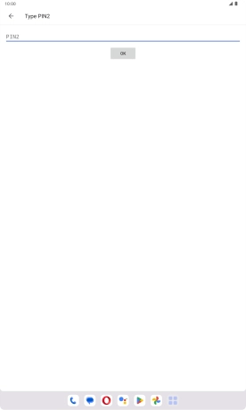 Press PIN2 and key in your PIN2. The default PIN2 is 1111. Press PIN2 and key in your PIN2. The default PIN2 is 1111.