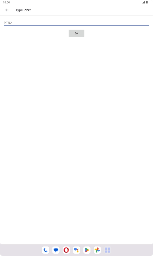 Press PIN2 and key in your PIN2. The default PIN2 is 1111. Press PIN2 and key in your PIN2. The default PIN2 is 1111.