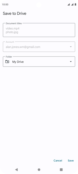 Press the field below 