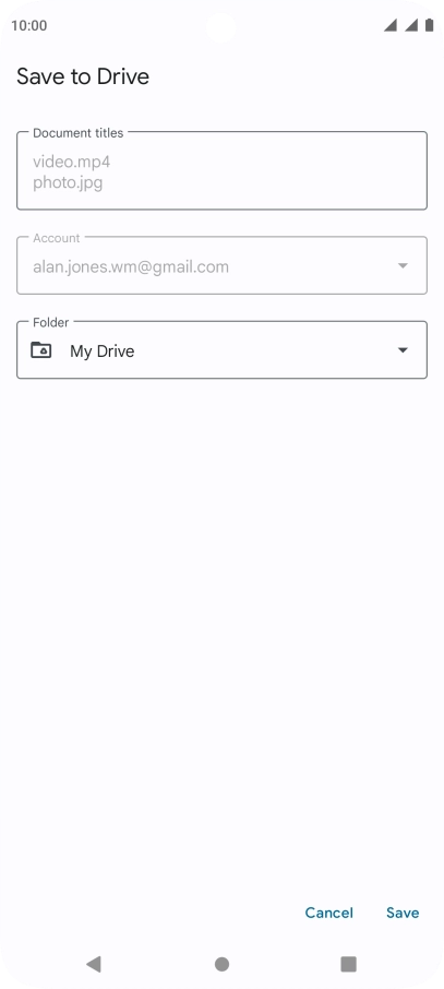 Press the field below 