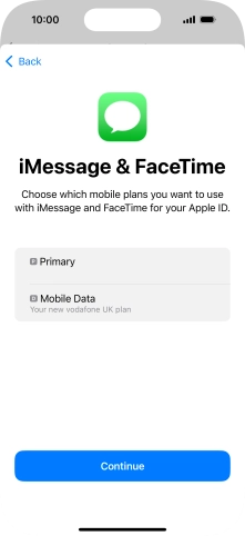 Press the required price plan. Press the required price plan.