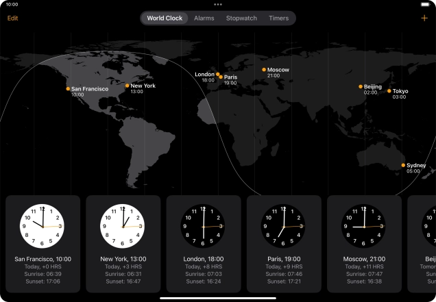 Slide your finger downwards starting from the top right side of the screen.