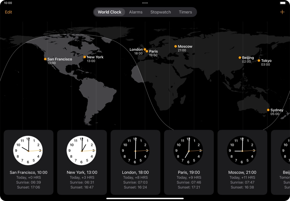 Slide your finger downwards starting from the top right side of the screen.