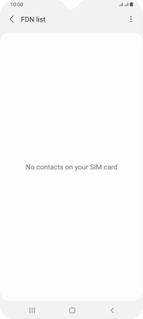 Press the menu icon.