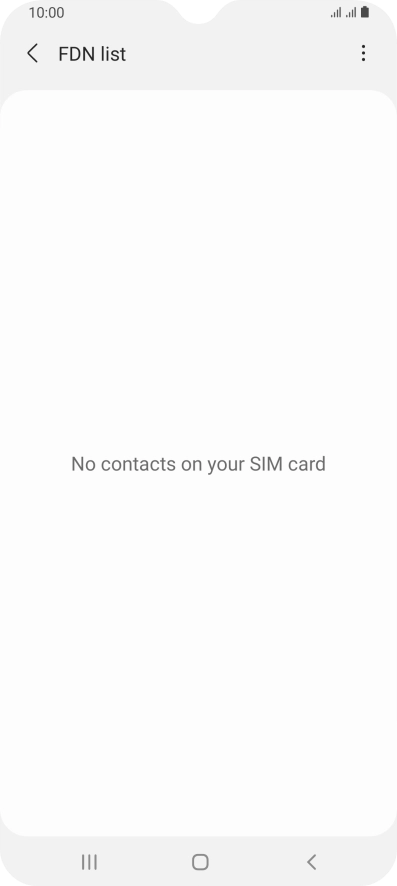 Press the menu icon.