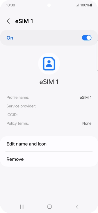 Press the indicator to turn use of the price plan on or off.