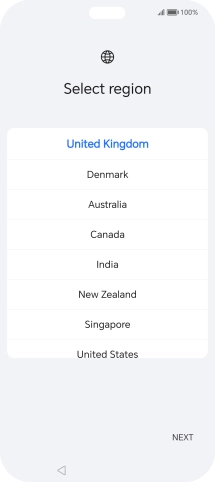 Press the required country or area.