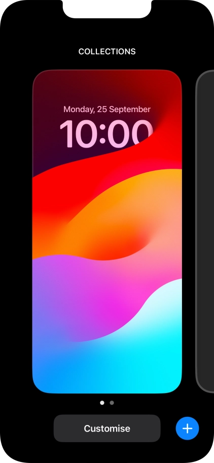 Press the add icon. Press the add icon.