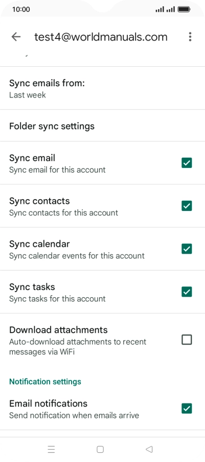 Press the field next to 