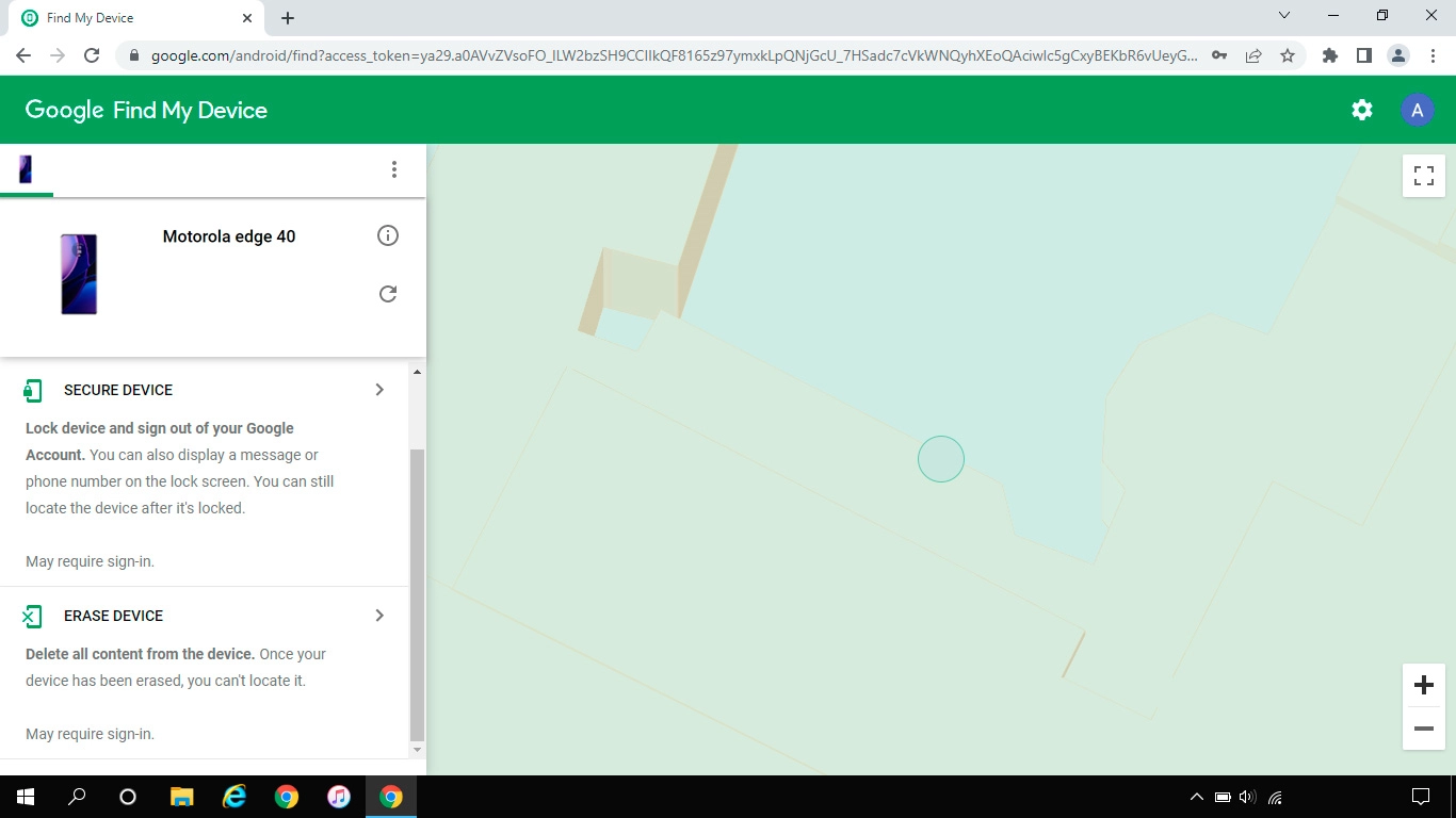 Click ERASE DEVICE and follow the instructions on the screen to delete all phone content. Please note that you will no longer be able to use Find My Device when you've deleted all phone content.