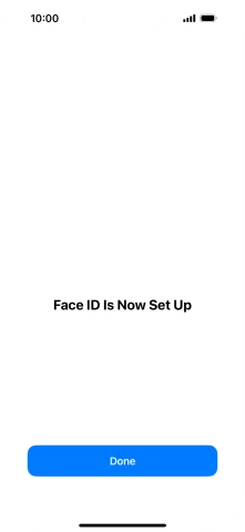 Press Done. If you haven't previously selected a phone lock code, key in a code of your own choice twice.