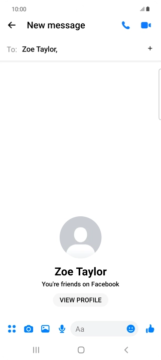 Press the text input field.