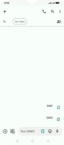 Press the required SIM. Press the required SIM.