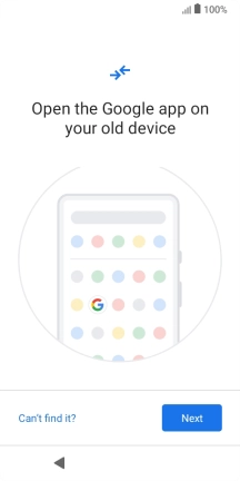 Press Next and follow the instructions on the screen to transfer content from another phone.