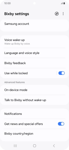 Press Voice wake-up and follow the instructions on the screen to turn automatic activation on or off.