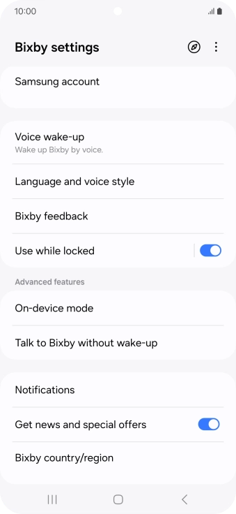 Press Voice wake-up and follow the instructions on the screen to turn automatic activation on or off.