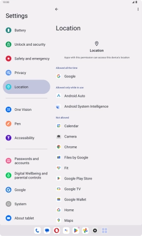 Press the required app.