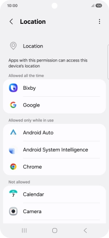 Press the required app.