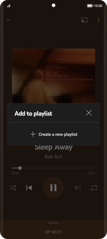 Press Create a new playlist.