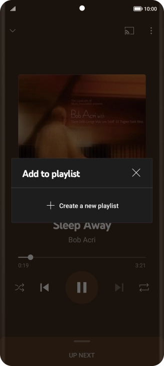 Press Create a new playlist.
