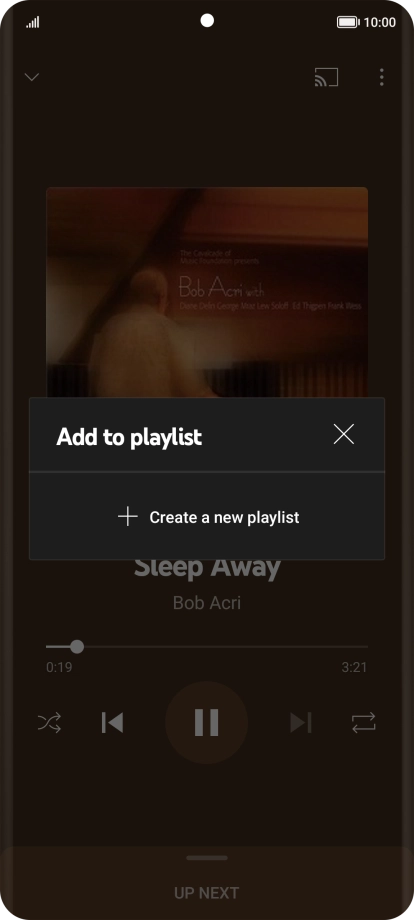 Press Create a new playlist.