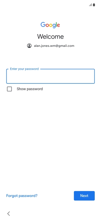 Press the field below 