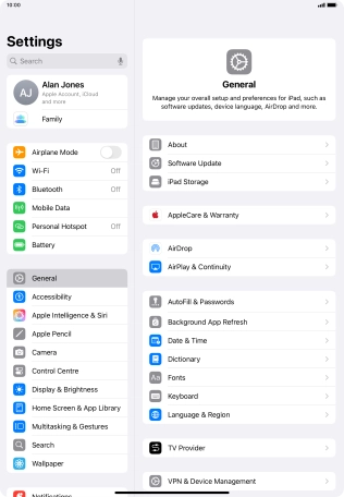 Press Display & Brightness. Press Display & Brightness.
