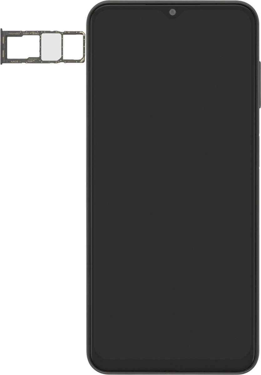 Turn the memory card so the angled corner of the memory card matches the angled corner of the memory card holder and place the card in the holder.