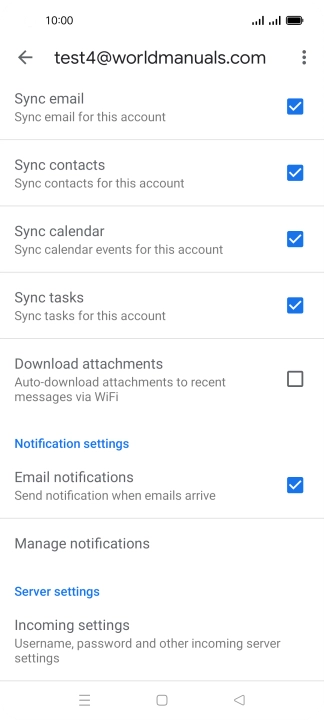 Press the field next to 