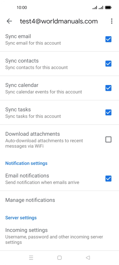 Press the field next to 