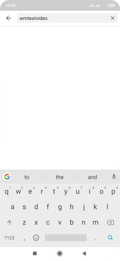 Key in the required search word and press the search icon.