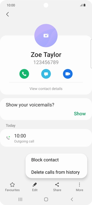 Press Block contact. Press Block contact.