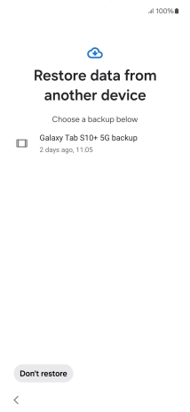Press the required backup and your phone restores the content of the selected backup. Subsequently, follow the instructions on the screen to set up your phone and prepare it for use.