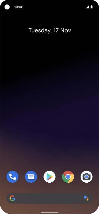 Slide two fingers downwards starting from the top of the screen.