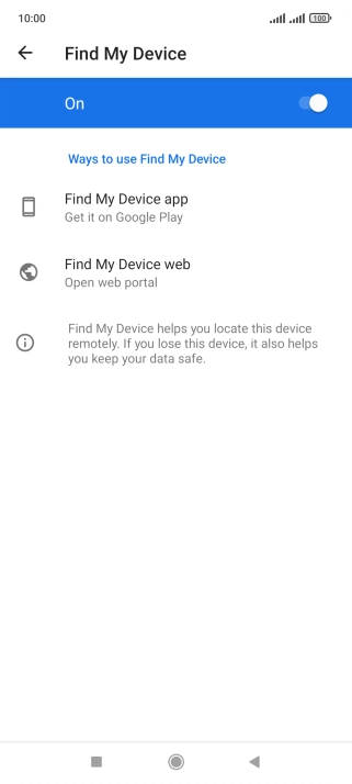Press the Home key to return to the home screen.