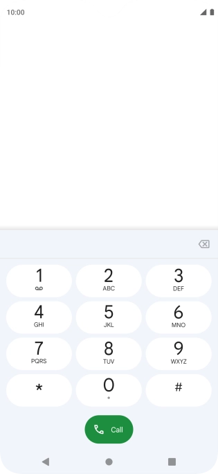 Press the Home key to return to the home screen.
