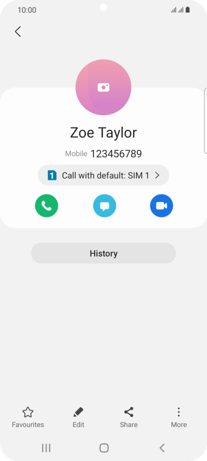 Press the Home key to return to the home screen.