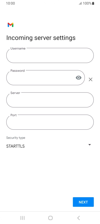 Press the field below 