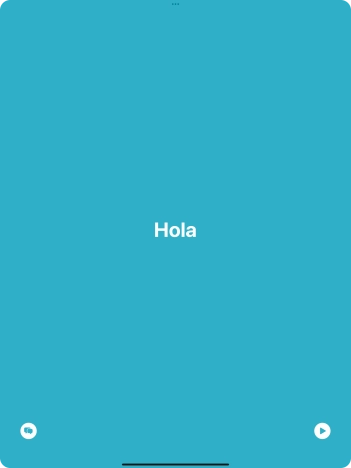 Press the split view icon to go back to display of both languages.