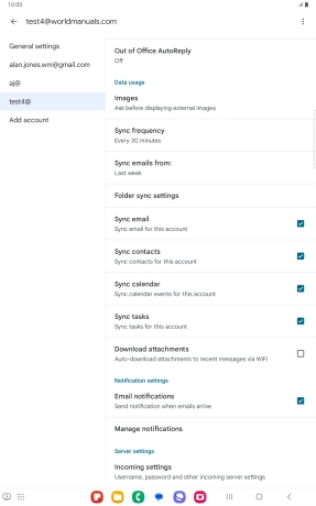 Press the field next to 
