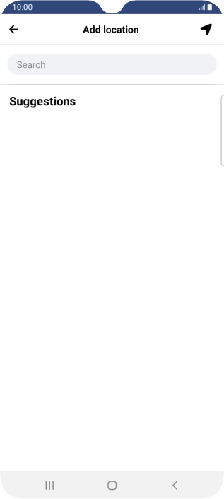 Press the search field and key in the required search word.
