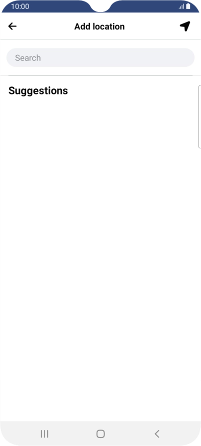 Press the search field and key in the required search word.