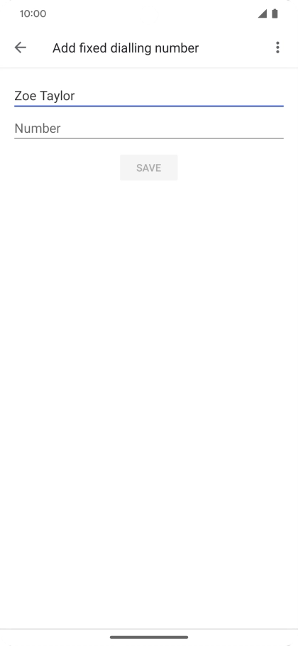 Press Number and key in the required phone number.