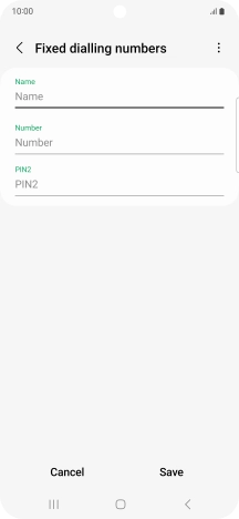 Press Name and key in the required name.