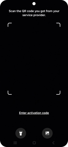 Place the QR code you've received inside the phone camera frame to scan the code.  If you’ve deleted your eSIM, you can re-add it using your existing QR code. If you’re having problems, see our FAQ.