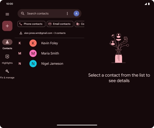 Slide your finger upwards starting from the bottom of the screen to return to the home screen.